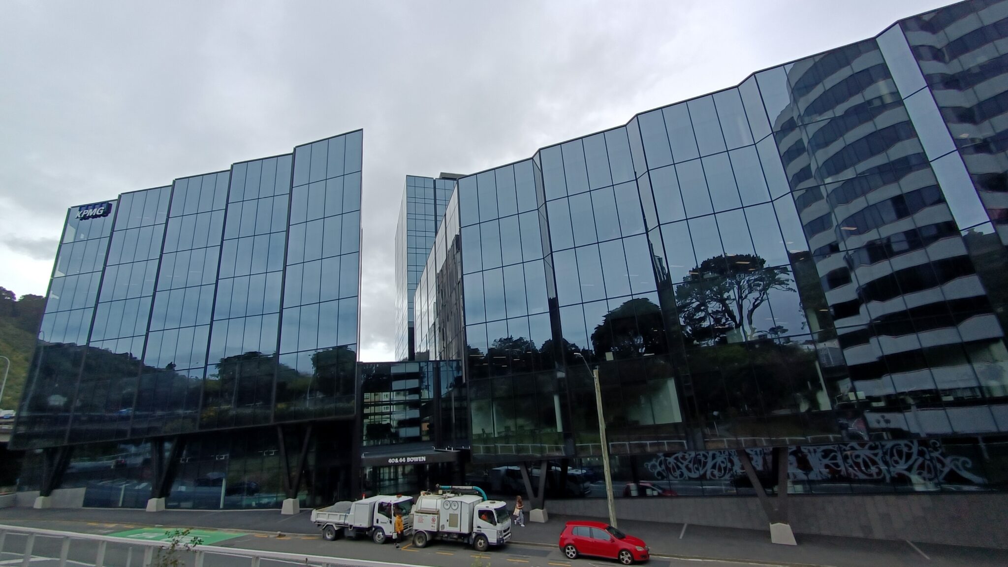 Exterior view of 40-44 Bowen st building in New Zealand