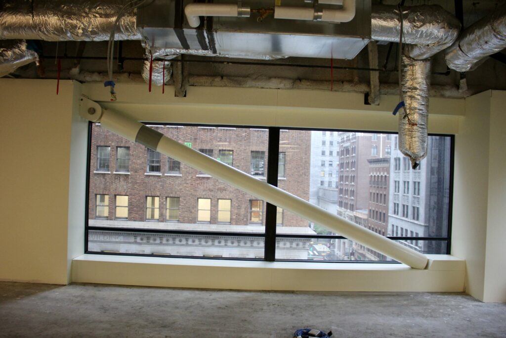 Construction site of Taylor Damper installed at 350 California St