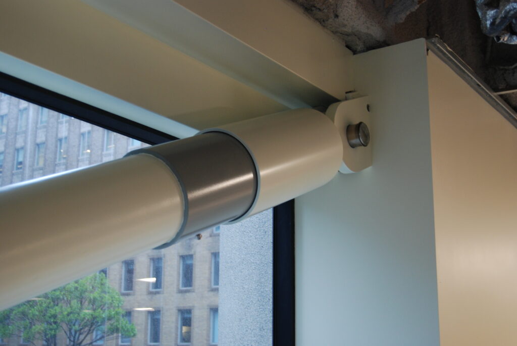 Close up of Taylor Damper installed at 350 California St.
