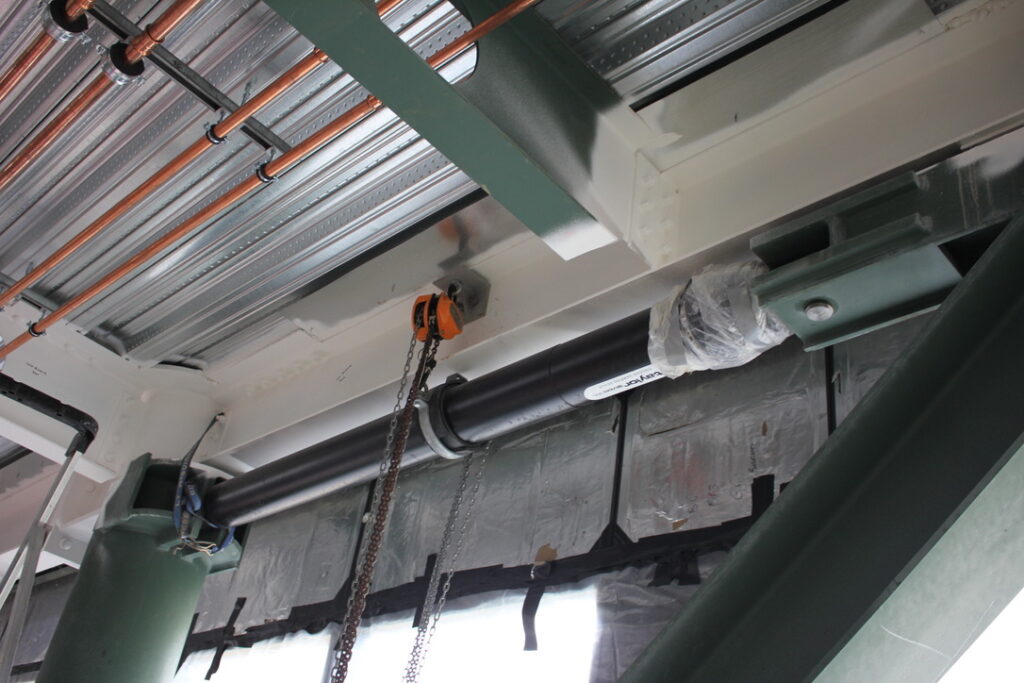 Close up of Taylor dampers in 44 Bowen St.