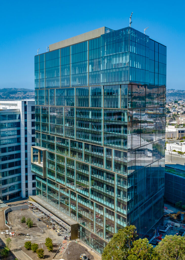 Aerial shot of 651 Gateway in South San Francisco, CA