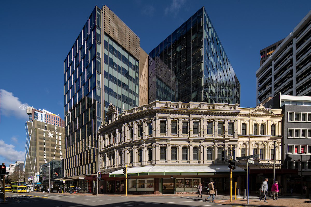 Exterior shot of 8 Willis in New Zealand