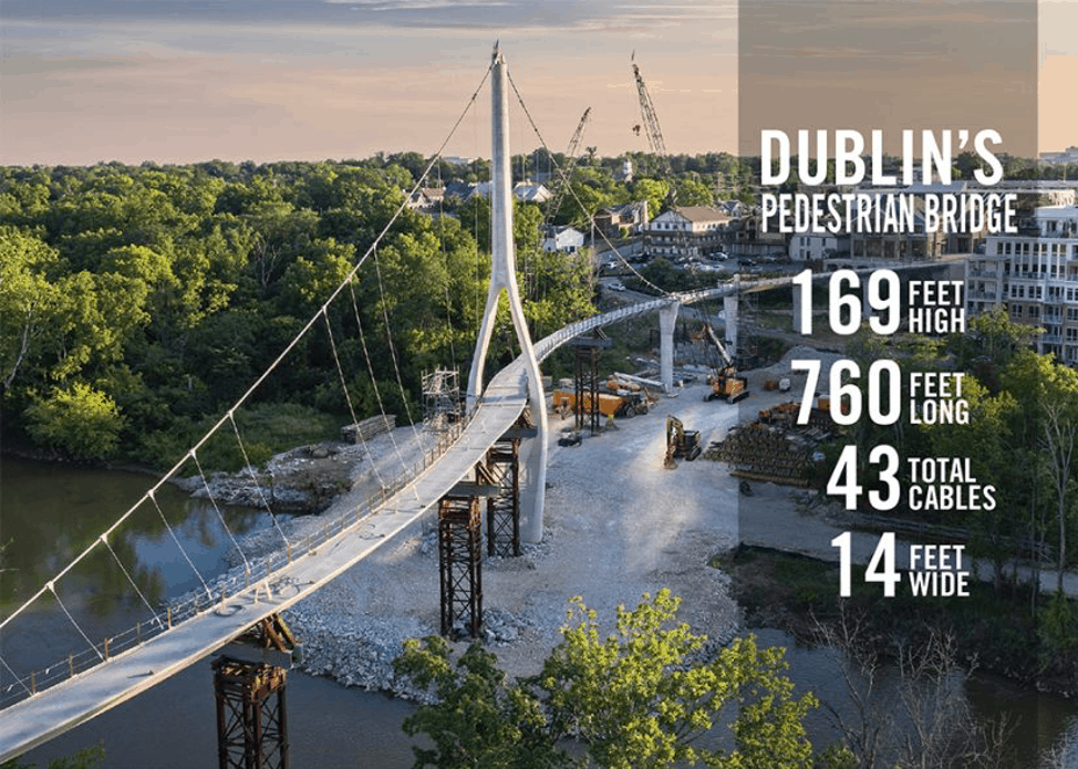 Pedestrian Bridge in Dublin, OH