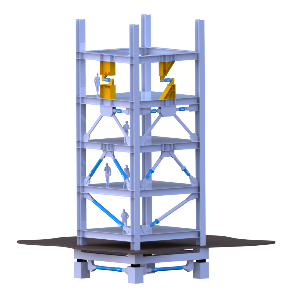 Damper configurations in 3D model