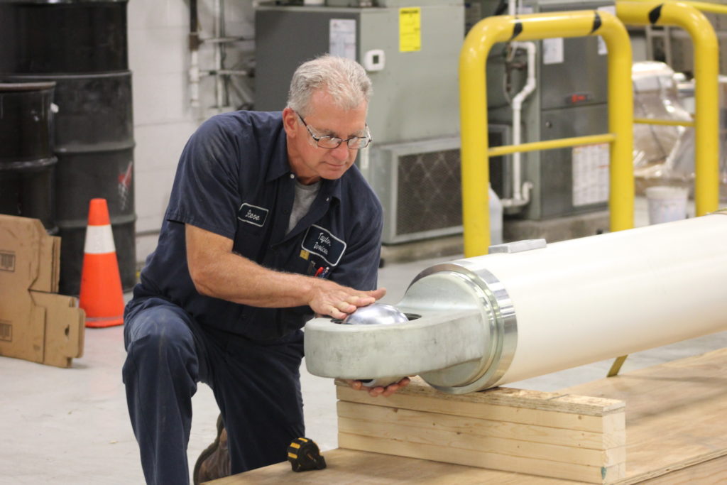 Inspecting damper before being shipped