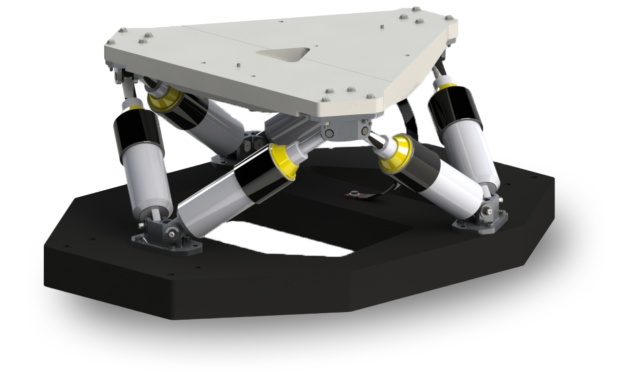 Rendering of isolation platform with 6 degrees of freedom