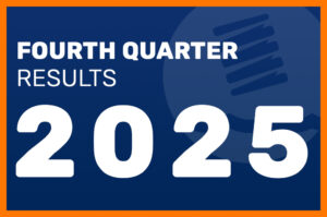Graphic with text saying Fourth Quarter results 2025