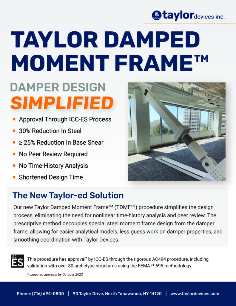 Taylor Damped Moment Frame brochure