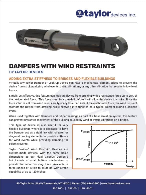 Taylor Dampers with Wind Restraints brochure